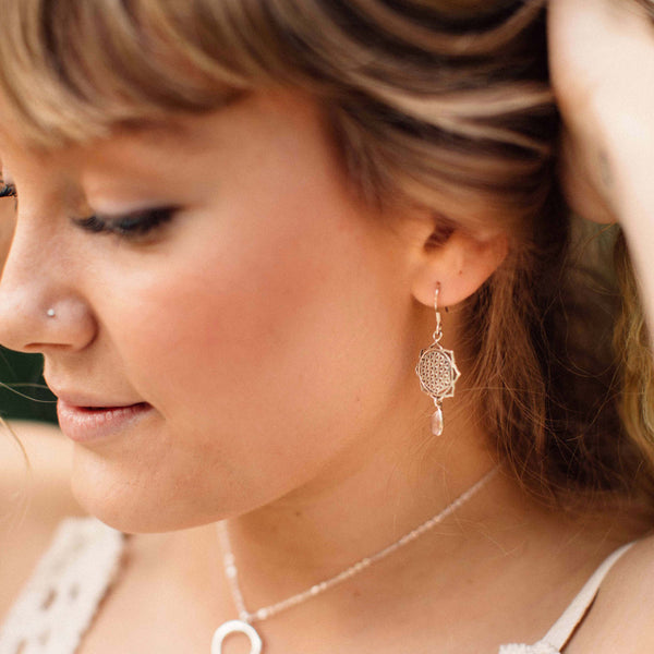 Mundi  Moonstone Drops - Brighton Beach Boho