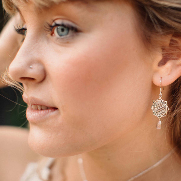 Mundi  Moonstone Drops - Brighton Beach Boho