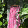 French Pink Ruffle Midi Skirt
