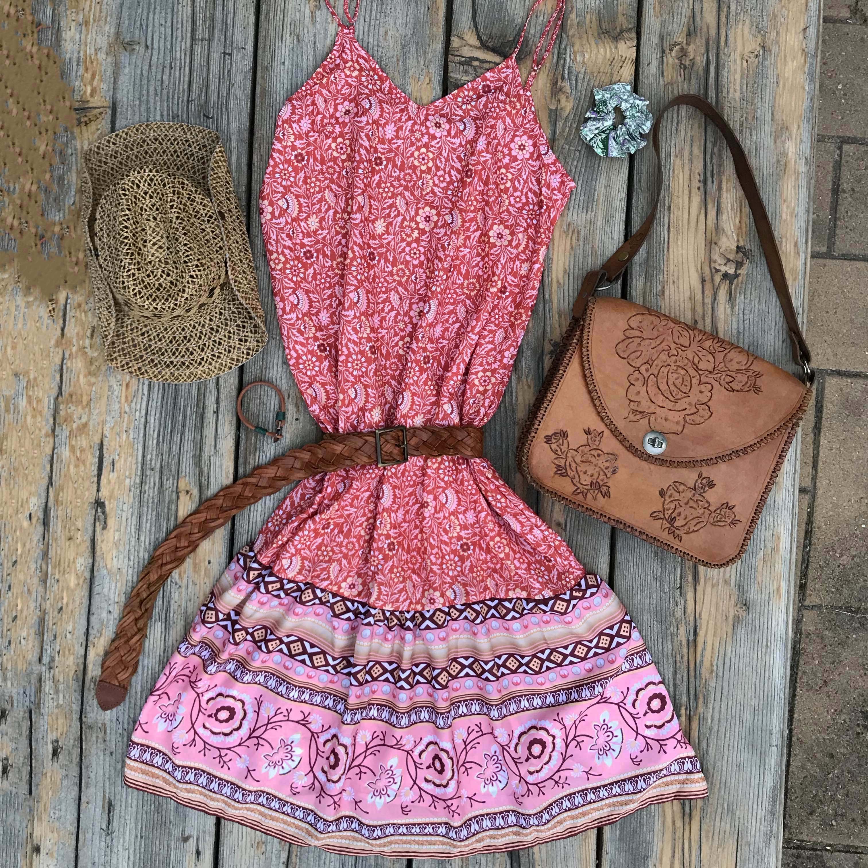 Sadie Slip Midi Dress Brighton Beach Boho