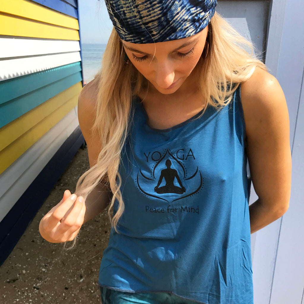 Aqua Singlet - Brighton Beach Boho