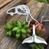 Whale Tail Silver Pendant