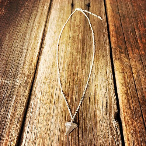 Sharks Tooth Necklace - Silver